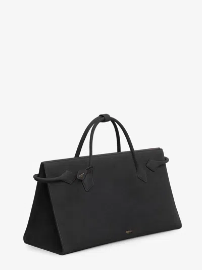 Alaïa Le Teckel Nubuck Leather Tote Bag In Multi