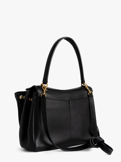 Balenciaga Rodeo Medium Smooth Leather Hand Bags In Black