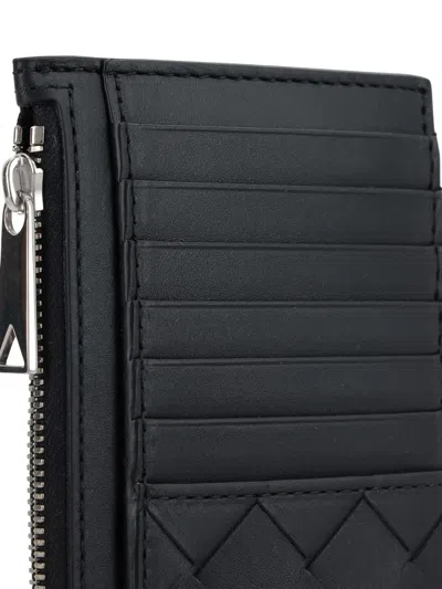 Bottega Veneta Men Leather Credit Card Holder Leather In Brown