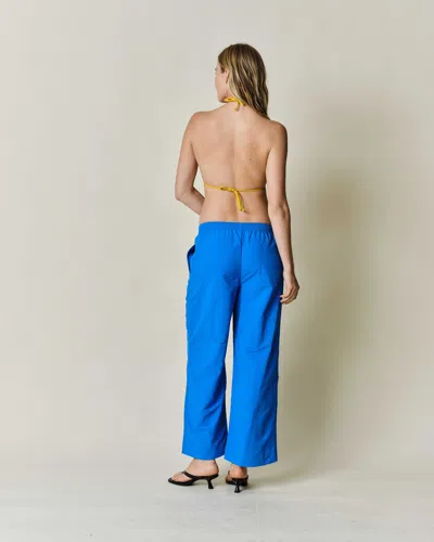 Claudent Drawstring Pant Azure In Blue