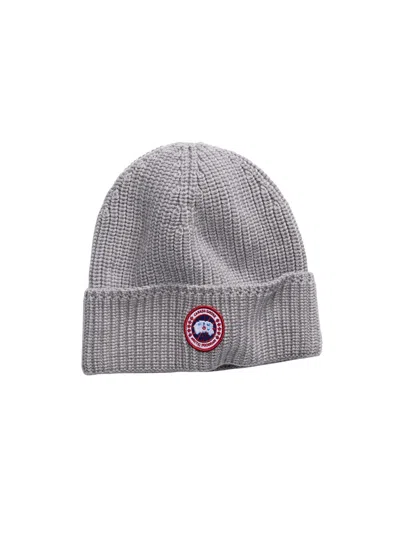 Canada Goose Relaxed Style Hat Folded Cuff In Gray