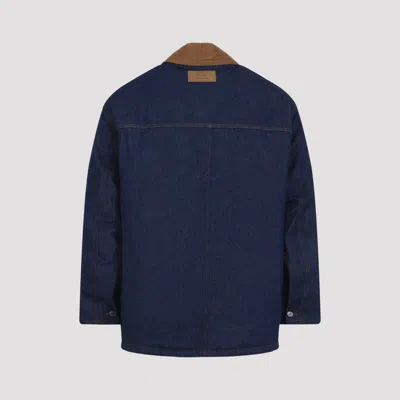Ami Alexandre Mattiussi Ami Paris Denim Padded Jacket In Blue