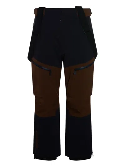 Moncler Zip-up Suspender Pants In Multi