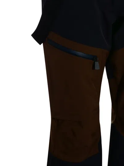 Moncler Zip-up Suspender Pants In Multi