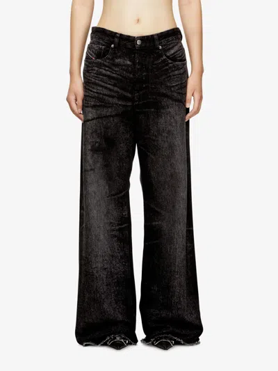 Diesel Classic Straight-leg Jeans With Mid-rise Waist In Multi