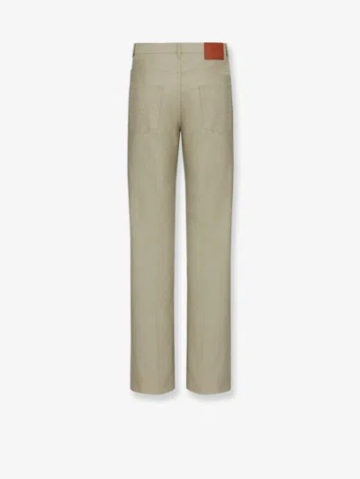 Dior Men Cotton Trousers In White
