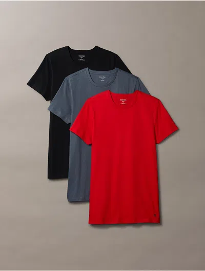 Calvin Klein Men's Cotton Classics 3-pack Classic Fit Crewneck T-shirt In Multi