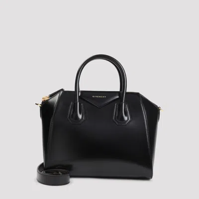 Givenchy Mini Antigona Bag In Box Leather In Black