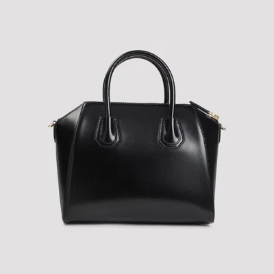 Givenchy Mini Antigona Bag In Box Leather In Black