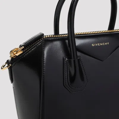 Givenchy Mini Antigona Bag In Box Leather In Black