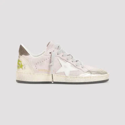 Golden Goose Ballstar Suede Upper Toe Tongue Heel And Spur Leather Star Sneakers Multicolor In White