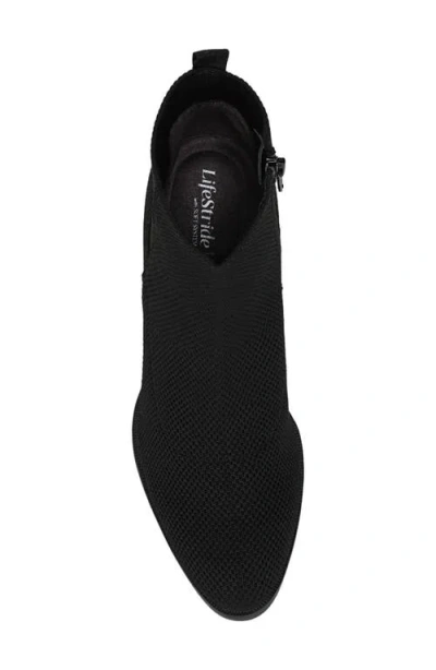 Lifestride Dazzle Almond Toe Ankle Dress Boots In Black
