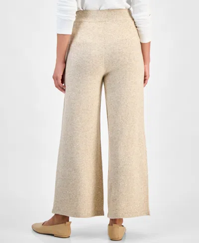 Style & Co Petite Lux Drawstring Pants, Macy's Exclusive In Neutral