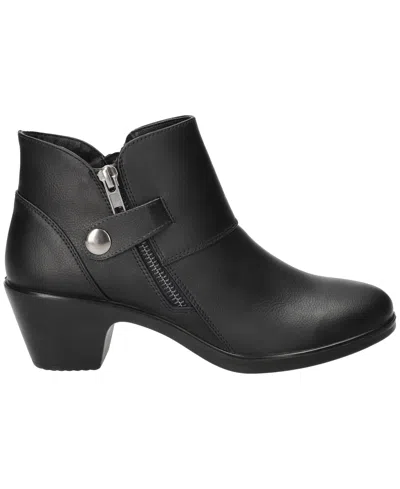 Easy Street Womens Fritzi Block Heel Booties In Black