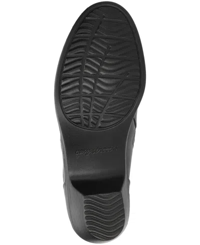 Easy Street Womens Fritzi Block Heel Booties In Black