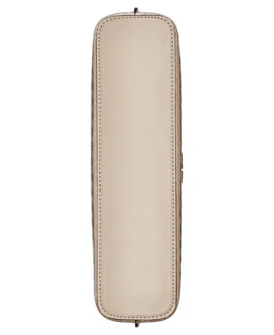 Calvin Klein Women's Verne Signature Embossed Flap Shoulder Bag In Silver