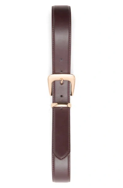 Mango Faux Leather Belt In Brown