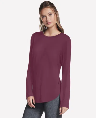 Skechers Women's Godri Swift Long-sleeve Tunic Top In Burgundy