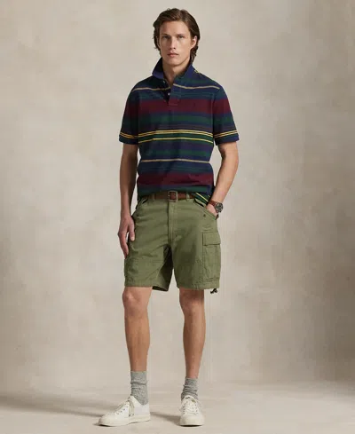 Polo Ralph Lauren Men's Classic-fit Striped Mesh Polo Shirt In Multi