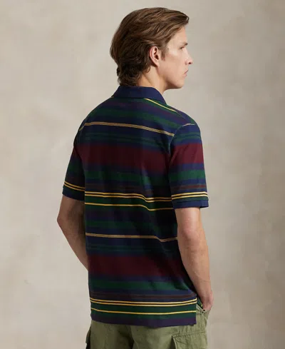 Polo Ralph Lauren Men's Classic-fit Striped Mesh Polo Shirt In Multi