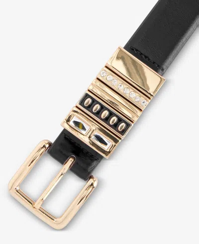 Inc International Concepts Crystal Multi Loop Pant Belt, Macy's Exclusive In Black