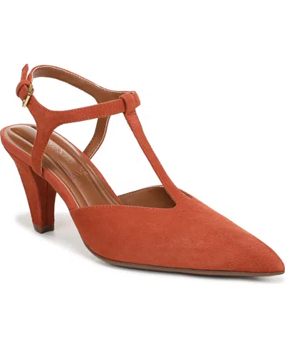 Franco Sarto Women's Ovett Pointed Toe Strappy Shoes In Brown