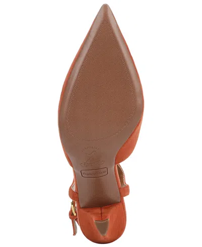 Franco Sarto Women's Ovett Pointed Toe Strappy Shoes In Brown