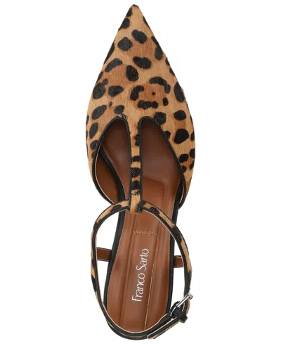 Franco Sarto Women's Ovett Pointed Toe Strappy Shoes In Brown