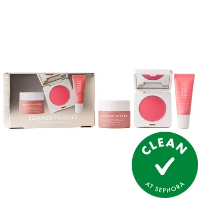 Summer Fridays The Dewy Pink Set With Mini Lip Butter Balm In Pink Sugar In Multi