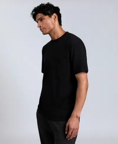 Kenneth Cole The Performance Crew Neck T-shirt In Black
