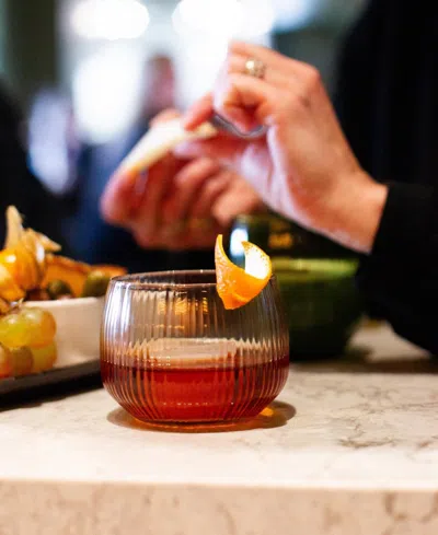 Fortessa Estiva Textured Double Old-fashioned Glasses, Set Of 4 In Transparent