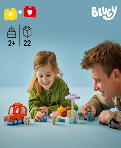 Lego Duplo Bluey Ice Cream Trip With Bluey 10458, 22 Pieces In Multi