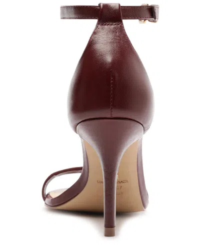 Arezzo Women's Isabelli High Heel Buckle Stiletto Sandals In Burgundy