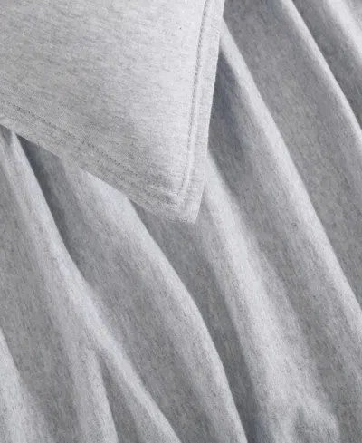 Calvin Klein Modern Cotton Melange Jersey 3 Piece Comforter Set, King In Gray