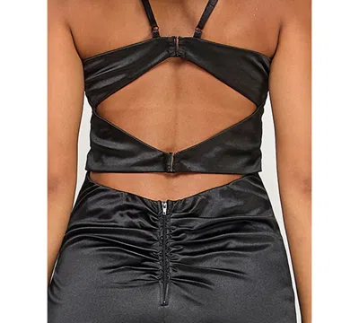 Emerald Sundae Juniors' Corset-front Cutout-back Gown, Created For Macy's In Multi