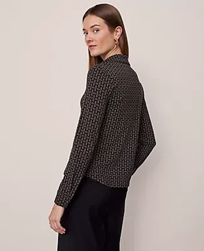 Ann Taylor Petite Chain Link Button Down Shirt In Multi