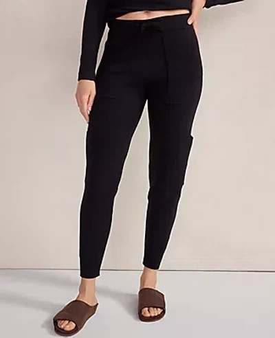 Ann Taylor Haven Well Within Viscose Blend Cargo Joggers In Black