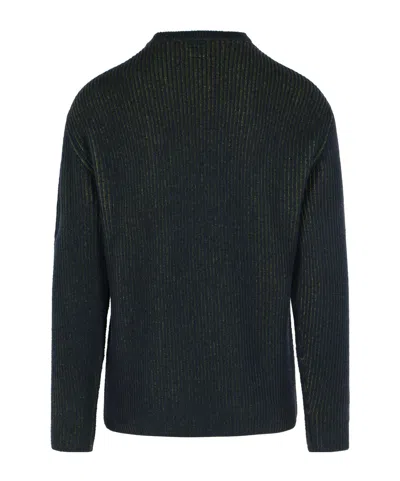 C.p. Company Knitwear Crew Neck In Fleece Knit In Black