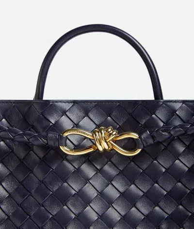 Bottega Veneta Black Medium Andiamo Bag In Red