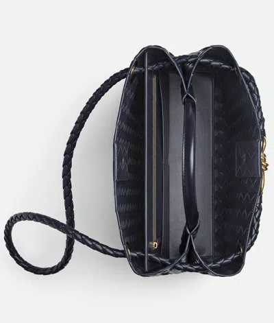 Bottega Veneta Black Medium Andiamo Bag In Red