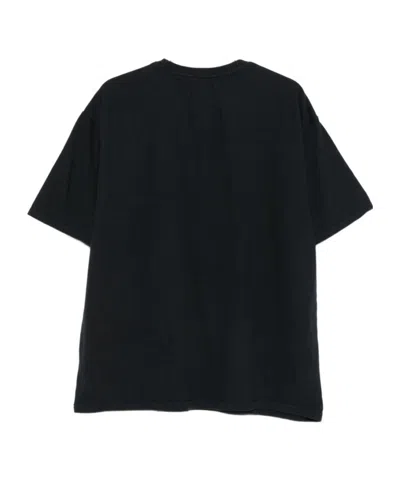 Rhude Crew Neck Short Sleeve Graphic Print T-shirt In Black