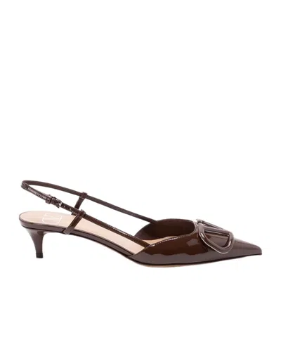 Valentino Sling Back "vlogo Signature" In Brown
