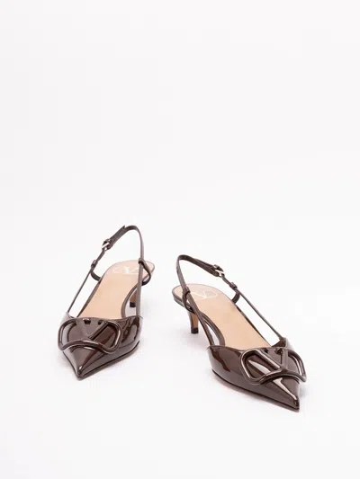 Valentino Sling Back "vlogo Signature" In Brown