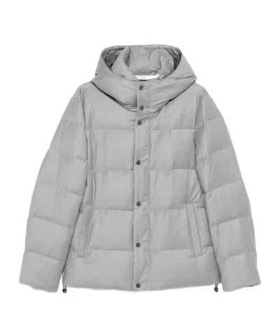 Montecore Hooded Padded Jacket In Gray