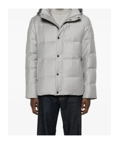 Montecore Hooded Padded Jacket In Gray