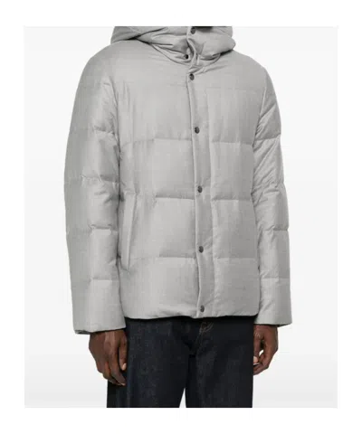 Montecore Hooded Padded Jacket In Gray