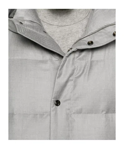 Montecore Hooded Padded Jacket In Gray