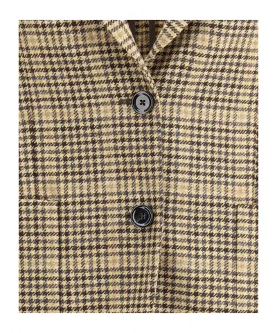 Lardini Checked Twoo-button Blazer In Multi