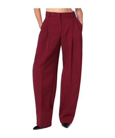 The Andamane Bordeaux Tailored Pants The Andamans In Burgundy