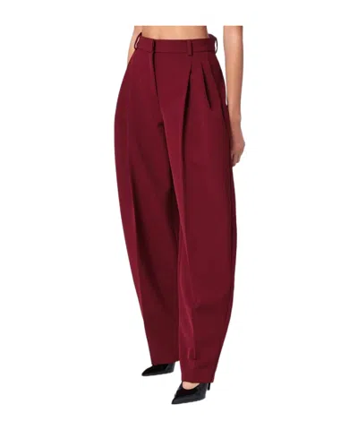 The Andamane Bordeaux Tailored Pants The Andamans In Burgundy
